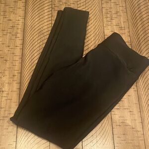 Black Fleece Lined Leggings